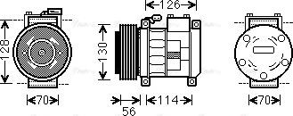 Ava Quality Cooling CRAK062 - Компресор, кондиціонер autozip.com.ua