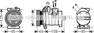 AVA CRK130 - Компресор, кондиціонер autozip.com.ua