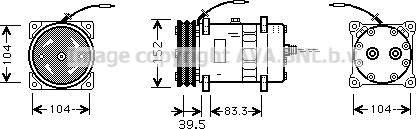 Ava Quality Cooling CSK002 - Компресор, кондиціонер autozip.com.ua