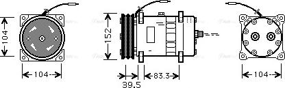 Ava Quality Cooling CSAK002 - Компресор, кондиціонер autozip.com.ua