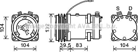 Ava Quality Cooling CSK007 - Компресор, кондиціонер autozip.com.ua