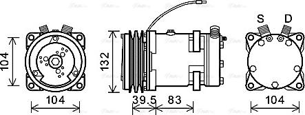 Ava Quality Cooling CSAK007 - Компресор, кондиціонер autozip.com.ua