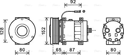 Ava Quality Cooling CSAK013 - Компресор, кондиціонер autozip.com.ua