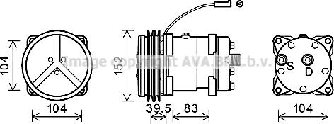 Ava Quality Cooling CSK020 - Компресор, кондиціонер autozip.com.ua