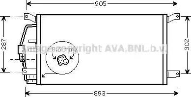 Ava Quality Cooling CT 5031 - Конденсатор, кондиціонер autozip.com.ua