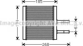 Ava Quality Cooling CT6042 - Теплообмінник, опалення салону autozip.com.ua