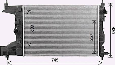 Ava Quality Cooling CT2072 - Радіатор, охолодження двигуна autozip.com.ua