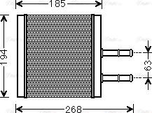 Ava Quality Cooling CTA6042 - Теплообмінник, опалення салону autozip.com.ua