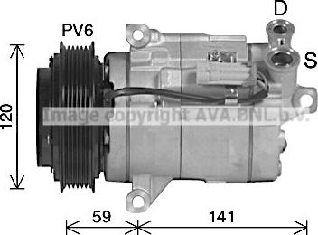 Ava Quality Cooling CTK079 - Компресор, кондиціонер autozip.com.ua