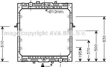 Ava Quality Cooling DF 2010 - Радіатор, охолодження двигуна autozip.com.ua