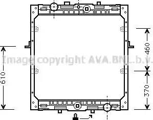 Ava Quality Cooling DF 2012 - Радіатор, охолодження двигуна autozip.com.ua