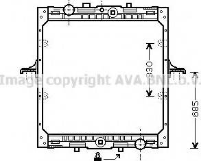 Ava Quality Cooling DFA2029 - Радіатор, охолодження двигуна autozip.com.ua