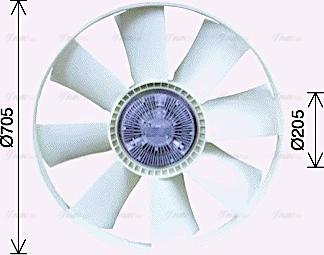 Ava Quality Cooling DFF084 - Вентилятор, охолодження двигуна autozip.com.ua