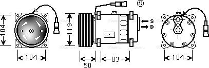 Ava Quality Cooling DF K038 - Компресор, кондиціонер autozip.com.ua