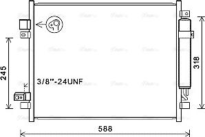 Ava Quality Cooling DN5428D - Конденсатор, кондиціонер autozip.com.ua