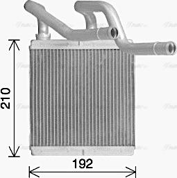 Ava Quality Cooling DN6466 - Теплообмінник, опалення салону autozip.com.ua