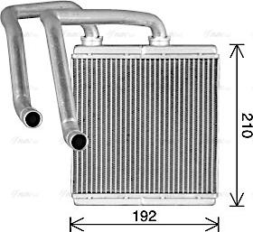 Ava Quality Cooling DN6476 - Теплообмінник, опалення салону autozip.com.ua