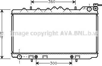 Ava Quality Cooling DN 2097 - Радіатор, охолодження двигуна autozip.com.ua