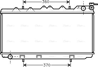 Ava Quality Cooling DN 2114 - Радіатор, охолодження двигуна autozip.com.ua