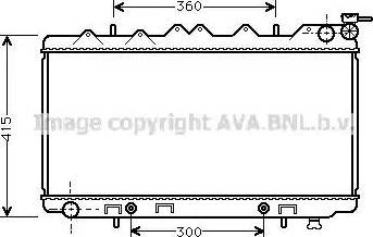 Ava Quality Cooling DN 2137 - Радіатор, охолодження двигуна autozip.com.ua