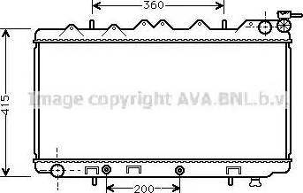 Ava Quality Cooling DN 2136 - Радіатор, охолодження двигуна autozip.com.ua