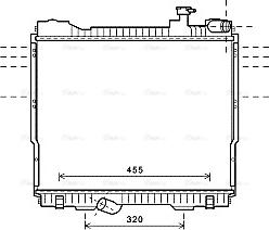 Ava Quality Cooling DN2348 - Радіатор, охолодження двигуна autozip.com.ua