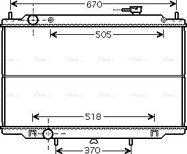 Ava Quality Cooling DN 2302 - Радіатор, охолодження двигуна autozip.com.ua