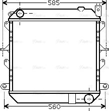 Ava Quality Cooling DN 2310 - Радіатор, охолодження двигуна autozip.com.ua