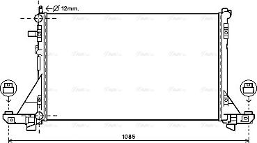 Ava Quality Cooling DN2381 - Радіатор, охолодження двигуна autozip.com.ua