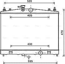 Ava Quality Cooling DN2338 - Радіатор, охолодження двигуна autozip.com.ua