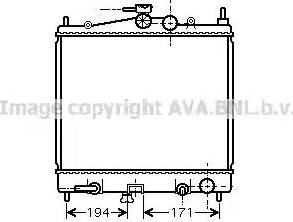 Ava Quality Cooling DN 2248 - Радіатор, охолодження двигуна autozip.com.ua