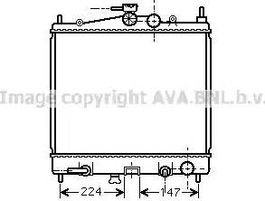 Ava Quality Cooling DN 2211 - Радіатор, охолодження двигуна autozip.com.ua