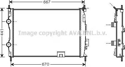 Ava Quality Cooling DN 2280 - Радіатор, охолодження двигуна autozip.com.ua