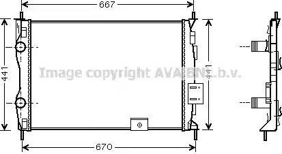 Ava Quality Cooling DN 2279 - Радіатор, охолодження двигуна autozip.com.ua