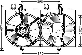 Ava Quality Cooling DN 7511 - Вентилятор, охолодження двигуна autozip.com.ua