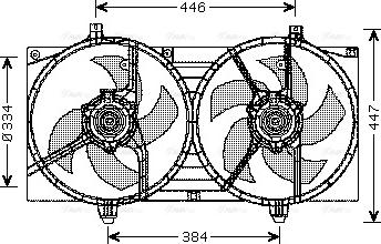 Ava Quality Cooling DN 7528 - Вентилятор, охолодження двигуна autozip.com.ua