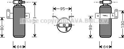 Ava Quality Cooling DN D095 - Осушувач, кондиціонер autozip.com.ua