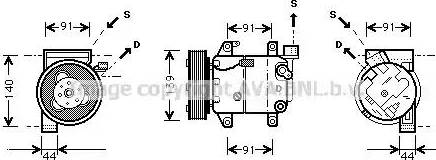 Ava Quality Cooling DN K005 - Компресор, кондиціонер autozip.com.ua