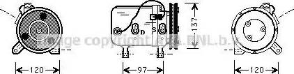 Ava Quality Cooling DN K003 - Компресор, кондиціонер autozip.com.ua