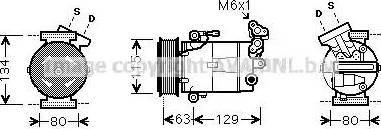 Ava Quality Cooling DN K334 - Компресор, кондиціонер autozip.com.ua