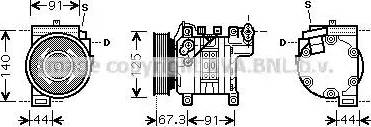 Ava Quality Cooling DN K273 - Компресор, кондиціонер autozip.com.ua