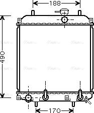 Ava Quality Cooling DU 2055 - Радіатор, охолодження двигуна autozip.com.ua