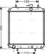 Ava Quality Cooling DU 2057 - Радіатор, охолодження двигуна autozip.com.ua