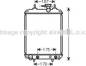 Ava Quality Cooling DU 2065 - Радіатор, охолодження двигуна autozip.com.ua