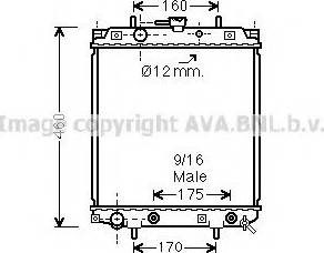 Ava Quality Cooling DU2068 - Радіатор, охолодження двигуна autozip.com.ua