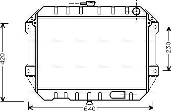 Ava Quality Cooling DU 2027 - Радіатор, охолодження двигуна autozip.com.ua