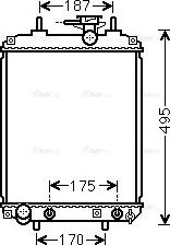 Ava Quality Cooling DUA2065 - Радіатор, охолодження двигуна autozip.com.ua