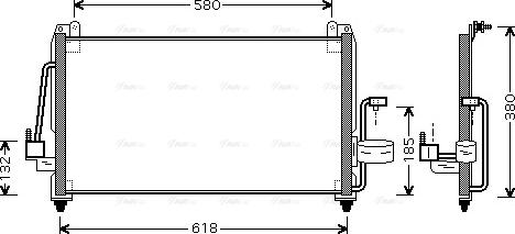 Ava Quality Cooling DW 5040 - Конденсатор, кондиціонер autozip.com.ua