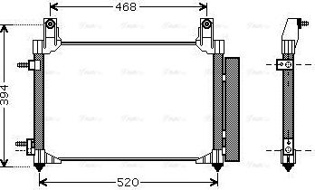 AVA DW5081D - Конденсатор, кондиціонер autozip.com.ua