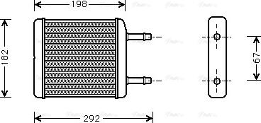 Ava Quality Cooling DW 6024 - Теплообмінник, опалення салону autozip.com.ua